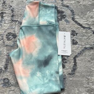 Athleta Pastel Tie-Dye Leggings